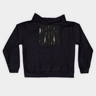 Stars gold and navy shining Kids Hoodie